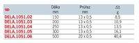 
Ocelové měřítko 300 DELA.1051.05
