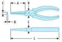 
KLEŠTĚ S KULATÝMI ČELISTMI OPOUZDŘENÉ 17 CM 189.17CPE
