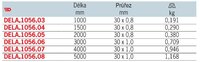 
Měřítko 5000mm 30×1,0 DELA.1056.08
