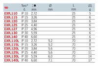 
BIT 1/4 TORX TR 15 DÉLKA 25 MM EXR.115
