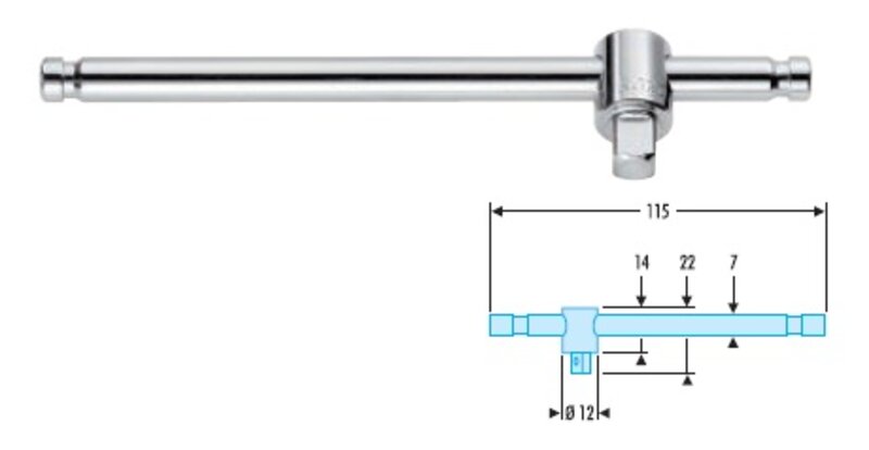 
POSUVNÉ VRATIDLO 1/4 R.120A
