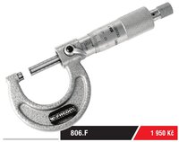 
TŘECÍ MIKROMETR VNĚJŠÍ 0,01 – 0–25 MM 806.F
