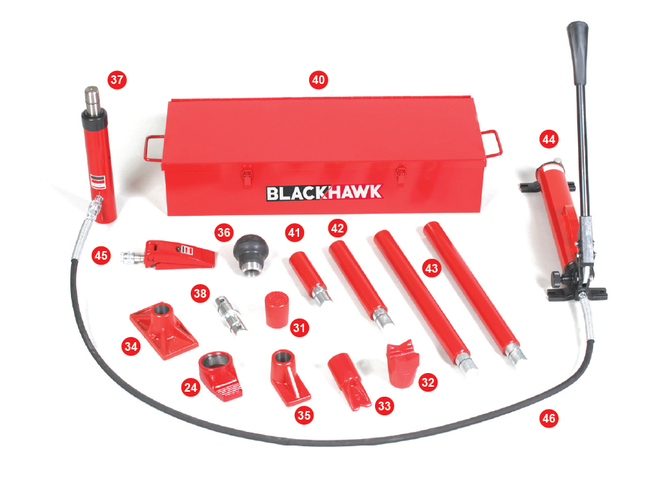 
Hydraulická sada 10T, Made in USA SF181A
