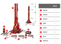 
Tažná věž MAXI TOWER 15/30T sada HD71B
