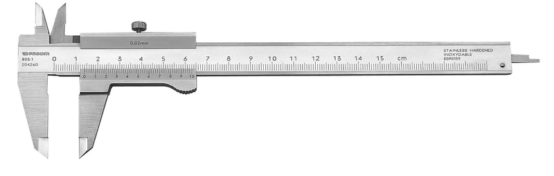 
POSUVNÉ MĚŘIDLO 0,02 – 150 MM 805.1
