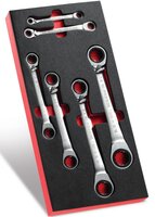 
SADA RÁČNOVÝCH KLÍČŮ 65 1/4„-15/16“ V PĚNOVÉM
MODULU MODM.65JU6

