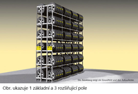 
Reg.na pneu dvojitý Y prodloužení,6 polic Y6D-AF
