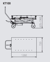 
Zvedací plošina 1000kg KT100
