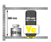 
Reg.na pneu jednoduchý Y základní,3 police DM3–1000GF
