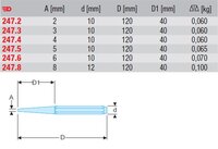 
VYRÁŽEČ STANDARD – PRŮM. 4 MM 247.4
