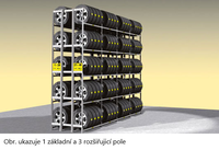 
Reg.na pneu dvojitý Y prodloužení,5 polic Y5D-AF
