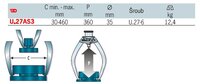 
STAHOVÁK SE 3 VELKÝMI ČELISTMI 30–460 MM U.27AS3
