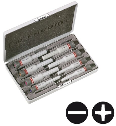 
KUFŘÍK 8 ŠROUBOVÁKŮ MICRO-TECH AEF.J3
