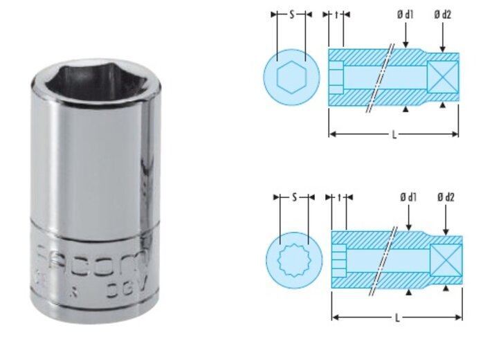 
HLAVICE 1/4 6HRAN 5,5 MM R.5,5
