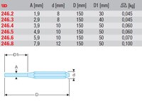 
VYRÁŽEČ KOLÍKŮ/PRUŽNÝCH KOLÍKŮ 4 MM 246.4
