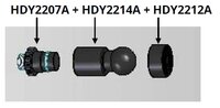 
Hydraulická podpěra 23T, 1166mm sada HDY2504

