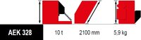 
Řetěz 10T 2 háky 2100mm AEK328
