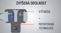 
1/4 PRACHUTĚSNÁ RÁČNA S PŘEP. KOLEČKEM R.161B
