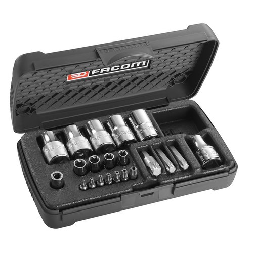 
SADA TORX NÁSTRČNÝCH HLAVIC A ZÁSTRČNÝCH BITŮ RSX.19B
